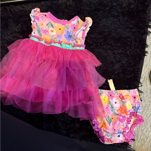 Matilda Jane Other - Matilda Jane Pink and Purple Floral Kids Matching Set